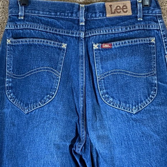 Vintage LEE RIDERS Womens Jeans Sz 11 High Waist Blue Denim Mom Rise 80s 90s - Picture 6 of 10